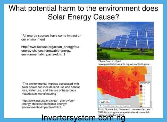 Environmental Impact of Active and Passive Solar Energy
